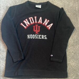 Indiana Hoosiers Black Ribbed Long Sleeve Shirt